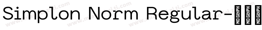 Simplon Norm Regular字体转换